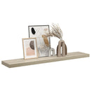 vidaXL tölgyszínű MDF lebegő fali polc 120 x 23,5 x 3,8 cm
