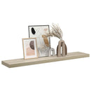 vidaXL tölgyszínű MDF lebegő fali polc 120 x 23,5 x 3,8 cm