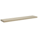 vidaXL 2 db tölgyszínű MDF fali polc 120 x 23,5 x 3,8 cm
