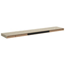 vidaXL 2 db tölgyszínű MDF fali polc 120 x 23,5 x 3,8 cm