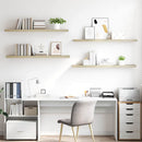 vidaXL 4 db tölgyszínű MDF lebegő fali polc 120 x 23,5 x 3,8 cm