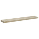 vidaXL 4 db tölgyszínű MDF lebegő fali polc 120 x 23,5 x 3,8 cm