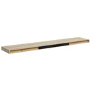 vidaXL 4 db tölgyszínű MDF lebegő fali polc 120 x 23,5 x 3,8 cm