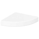 vidaXL 4 db magasfényű fehér MDF lebegő sarokpolc 25 x 25 x 3,8 cm