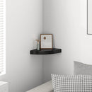 vidaXL magasfényű fekete MDF lebegő sarokpolc 25 x 25 x 3,8 cm