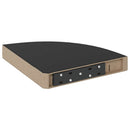 vidaXL 2 db magasfényű fekete MDF lebegő sarokpolc 25 x 25 x 3,8 cm
