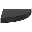vidaXL 4 db magasfényű fekete MDF lebegő sarokpolc 25 x 25 x 3,8 cm