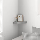 vidaXL magasfényű szürke MDF lebegő sarokpolc 25 x 25 x 3,8 cm