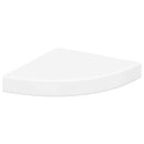 vidaXL fehér MDF lebegő sarokpolc 25 x 25 x 3,8 cm