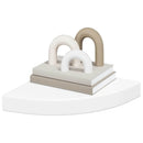 vidaXL fehér MDF lebegő sarokpolc 25 x 25 x 3,8 cm