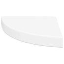 vidaXL fehér MDF lebegő sarokpolc 25 x 25 x 3,8 cm