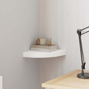 vidaXL fehér MDF lebegő sarokpolc 25 x 25 x 3,8 cm
