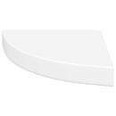vidaXL 2 db fehér MDF lebegő sarokpolc 25 x 25 x 3,8 cm