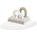 vidaXL 4 db fehér MDF lebegő sarokpolc 25 x 25 x 3,8 cm