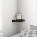 vidaXL fekete MDF lebegő sarokpolc 25 x 25 x 3,8 cm