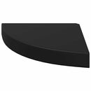 vidaXL fekete MDF lebegő sarokpolc 25 x 25 x 3,8 cm