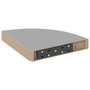 vidaXL 4 db szürke MDF lebegő sarokpolc 25 x 25 x 3,8 cm