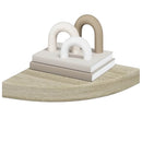 vidaXL 2 db tölgyszínű MDF lebegő sarokpolc 25 x 25 x 3,8 cm