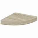 vidaXL 2 db tölgyszínű MDF lebegő sarokpolc 25 x 25 x 3,8 cm