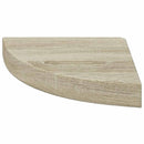 vidaXL 2 db tölgyszínű MDF lebegő sarokpolc 25 x 25 x 3,8 cm