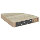vidaXL 2 db tölgyszínű MDF lebegő sarokpolc 25 x 25 x 3,8 cm