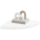 vidaXL 2 db magasfényű fehér MDF lebegő sarokpolc 35 x 35 x 3,8 cm
