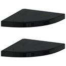 vidaXL 2 db magasfényű fekete MDF lebegő sarokpolc 35 x 35 x 3,8 cm