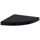 vidaXL 2 db magasfényű fekete MDF lebegő sarokpolc 35 x 35 x 3,8 cm