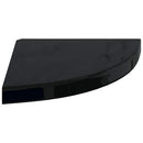 vidaXL 2 db magasfényű fekete MDF lebegő sarokpolc 35 x 35 x 3,8 cm