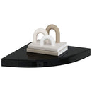 vidaXL 4 db magasfényű fekete MDF lebegő sarokpolc 35 x 35 x 3,8 cm