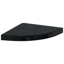 vidaXL 4 db magasfényű fekete MDF lebegő sarokpolc 35 x 35 x 3,8 cm