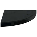 vidaXL 4 db magasfényű fekete MDF lebegő sarokpolc 35 x 35 x 3,8 cm