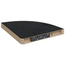 vidaXL 4 db magasfényű fekete MDF lebegő sarokpolc 35 x 35 x 3,8 cm