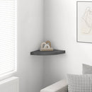 vidaXL magasfényű szürke MDF lebegő sarokpolc 35 x 35 x 3,8 cm
