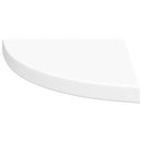 vidaXL fehér MDF lebegő sarokpolc 35 x 35 x 3,8 cm