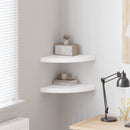 vidaXL 2 db fehér MDF lebegő sarokpolc 35 x 35 x 3,8 cm