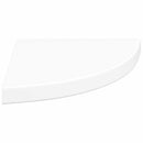 vidaXL 4 db fehér MDF lebegő sarokpolc 35 x 35 x 3,8 cm