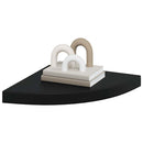 vidaXL fekete MDF lebegő sarokpolc 35 x 35 x 3,8 cm
