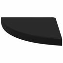 vidaXL fekete MDF lebegő sarokpolc 35 x 35 x 3,8 cm