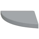 vidaXL 4 db szürke MDF lebegő sarokpolc 35 x 35 x 3,8 cm