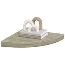 vidaXL 2 db tölgyszínű MDF lebegő sarokpolc 35 x 35 x 3,8 cm
