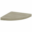 vidaXL 2 db tölgyszínű MDF lebegő sarokpolc 35 x 35 x 3,8 cm