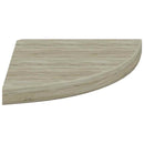 vidaXL 2 db tölgyszínű MDF lebegő sarokpolc 35 x 35 x 3,8 cm