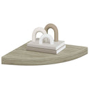 vidaXL 4 db tölgyszínű MDF lebegő sarokpolc 35 x 35 x 3,8 cm