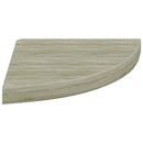 vidaXL 4 db tölgyszínű MDF lebegő sarokpolc 35 x 35 x 3,8 cm