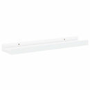 vidaXL 2 db fehér MDF szegélypolc képkeretekhez 40 x 9 x 3 cm