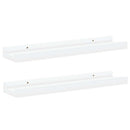 vidaXL 2 db fehér MDF szegélypolc képkeretekhez 40 x 9 x 3 cm