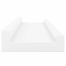 vidaXL 2 db fehér MDF szegélypolc képkeretekhez 40 x 9 x 3 cm