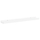 vidaXL 2 db fehér MDF szegélypolc képkeretekhez 60 x 9 x 3 cm