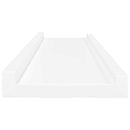 vidaXL 2 db fehér MDF szegélypolc képkeretekhez 80 x 9 x 3 cm